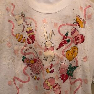 Vintage Hand painted EASTER tee